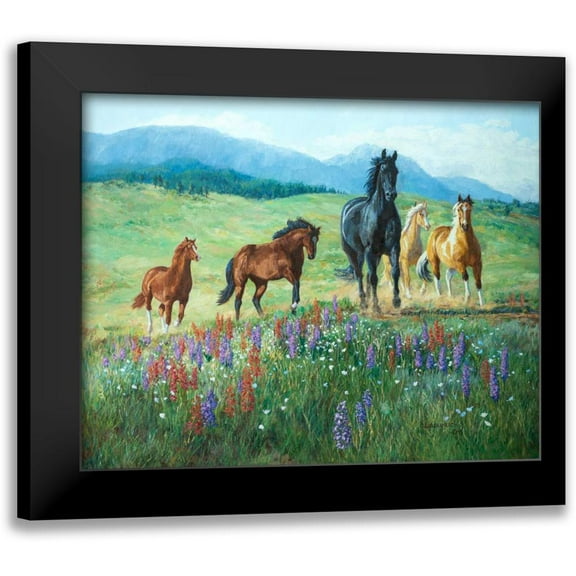 Goldrick, Claire 14x12 Black Modern Framed Museum Art Print Titled - Wildflower Trail