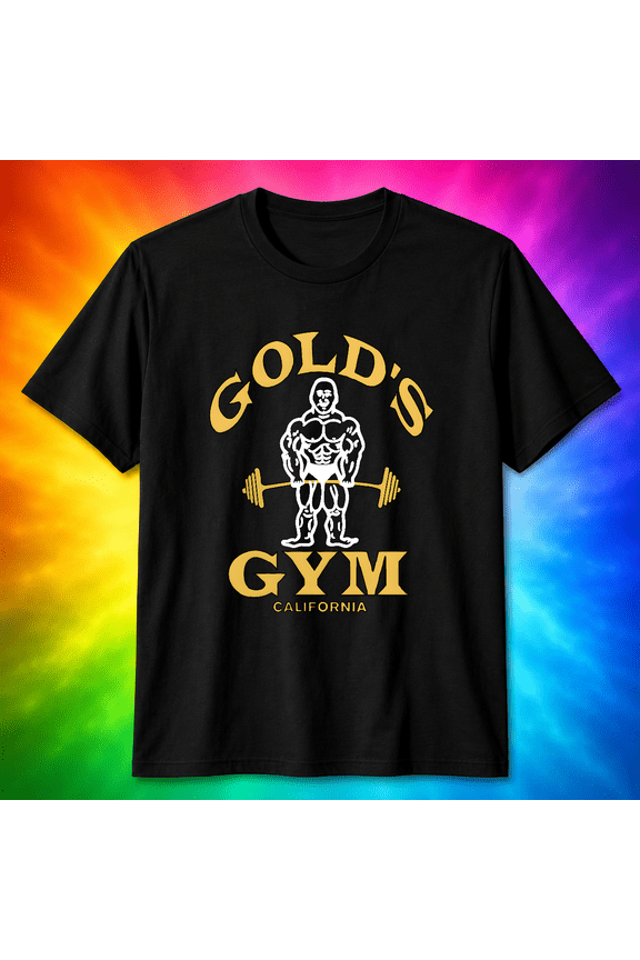 Golds Gym Venice California Bodybuilding Weightlifting Fitness Vintage Logo Unisex T-Shirt V19706, S-5XL