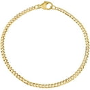 Real 10k Yellow Gold Hollow Cuban Men and Women Bracelet/Anklet 4.5 mm, 7" to 10"