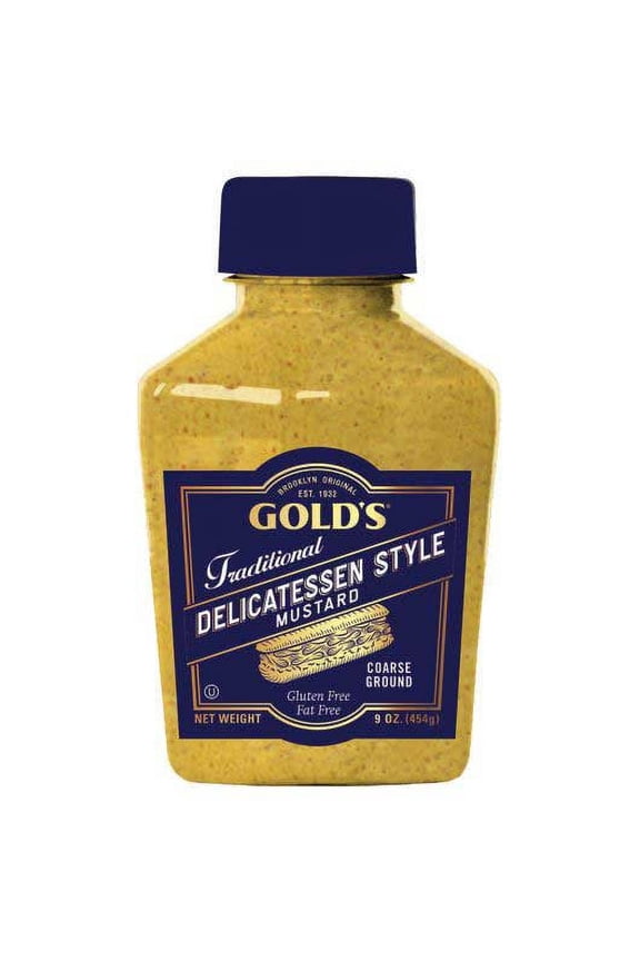 Golds Squeeze Traditional Delicatessen Style Mustard, 10 Ounce -- 12 per case