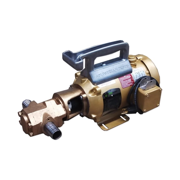 WVO Designs Goldstream 12 GPM Portable Oil Transfer Pump - US-Made Baldor Motor & Viton Seals - Heavy-Duty Extractor for Cold & High Viscosity Fluids