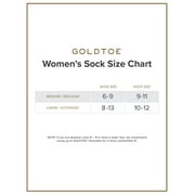 Goldtoe Edition Women s Modern Mid-Crew Socks, 6-Pack, Shoe Sizes 6-9