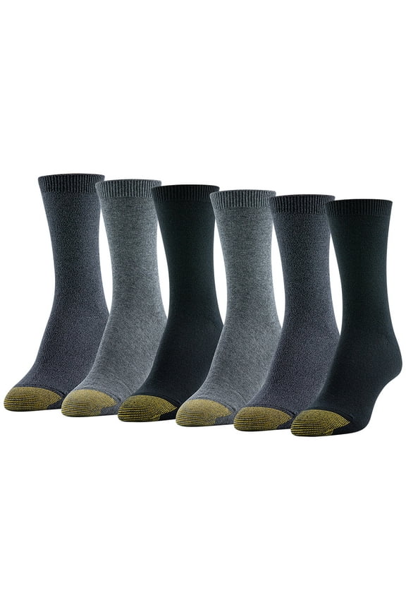 Edition Women’s Modern Mid-Crew Socks, 6-Pack, Shoe Sizes 6-9