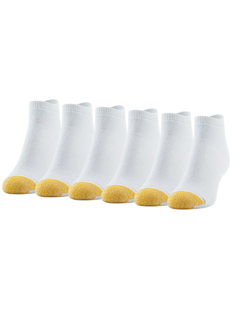 Goldtoe Edition Womens Full Cushion No Show Socks, 6 Pairs, Women's, Size: Shoe Size: 6-9, White