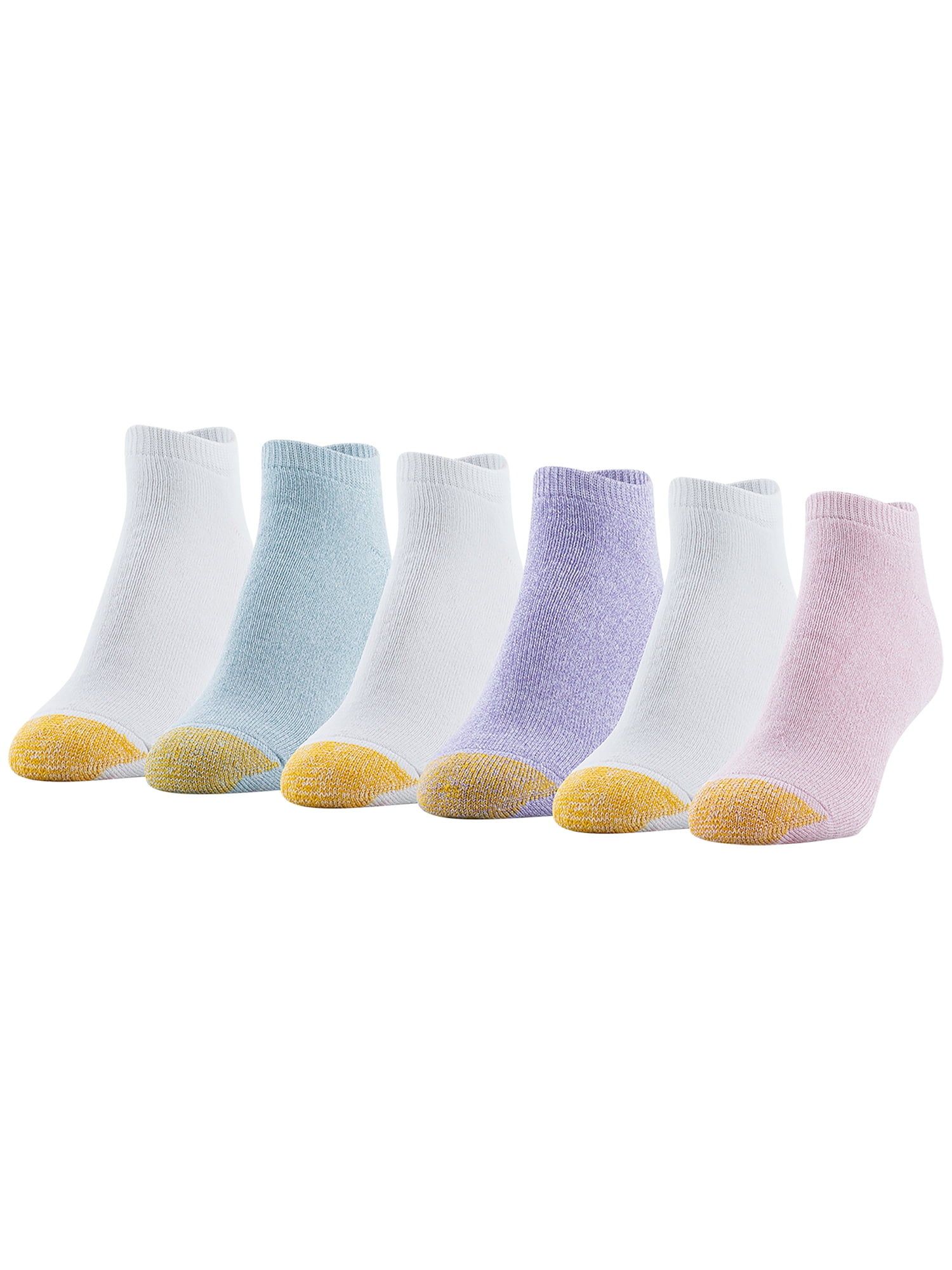 Goldtoe Edition Womens Full Cushion No Show Socks, 6 Pairs