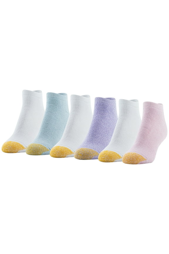 Edition Womens Full Cushion No Show Socks, 6 Pairs