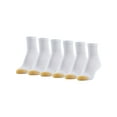 thumbnail image 1 of Goldtoe Edition Womens Half Cushion Quarter Socks, 6 Pairs, 1 of 8