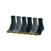 Goldtoe Edition Womens Half Cushion Quarter Socks, 6 Pairs