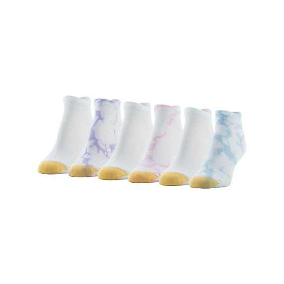 Goldtoe Edition Womens Tie Dye Liner Socks, 6 Pairs