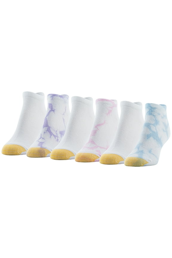 Edition Womens Tie Dye Liner Socks, 6 Pairs