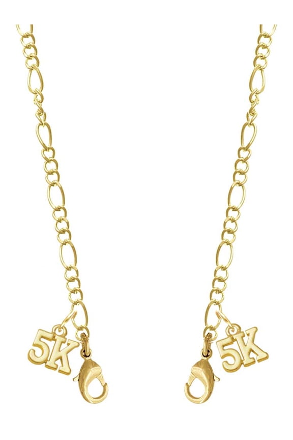 Goldtone 5K Goldtone Face Mask Necklace