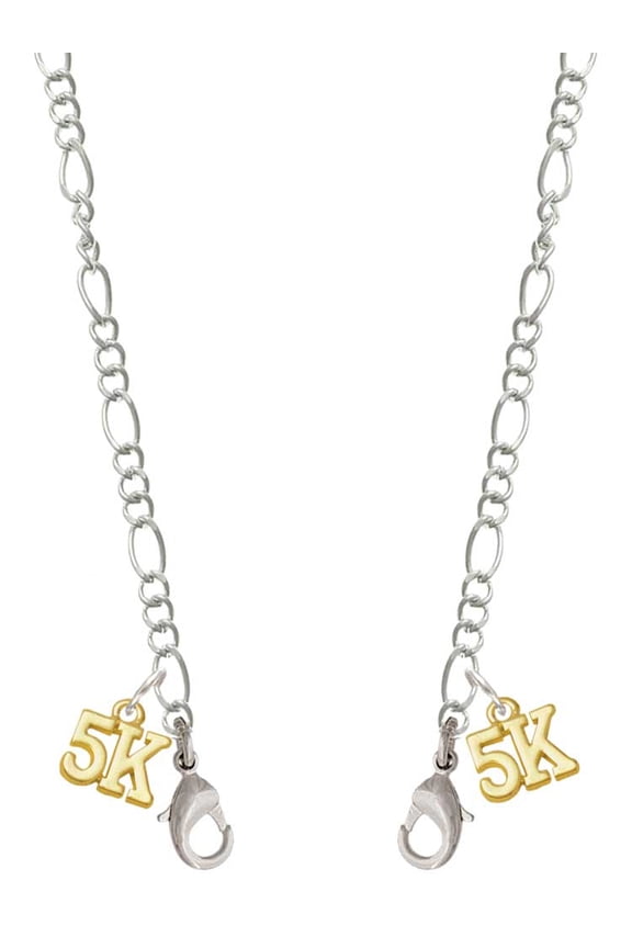 Goldtone 5K Silvertone Face Mask Necklace