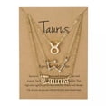 thumbnail image 1 of Goldtone And Crystal Zodiac Necklace Set - Taurus, 1 of 1