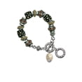 thumbnail image 1 of Goldtone Barrel with AB Clear Crystal Stars Spinner Fall Crystal Bead Charm Bracelet, 1 of 1