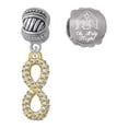 thumbnail image 1 of Goldtone Crystal Infinity Sign Come Let us Adore Him Charm Beads (Set of 2), 1 of 1