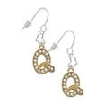 thumbnail image 1 of Goldtone Crystal Initial - Q - Heart French Earrings, 1 of 1
