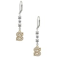 thumbnail image 1 of Goldtone Crystal Initial - S - Crystal Madison Leverback Earrings, 1 of 2