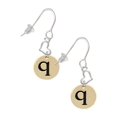 thumbnail image 1 of Goldtone Disc 1/2'' Initial - q - Heart French Earrings, 1 of 1