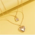 thumbnail image 1 of Goldtone Heart Lock Layered Necklace, 1 of 1