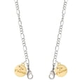 thumbnail image 1 of Goldtone Je T'aime Disc Silvertone Face Mask Necklace, 1 of 2