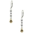 thumbnail image 1 of Goldtone Mini Rounded Paw Crystal Madison Leverback Earrings, 1 of 2
