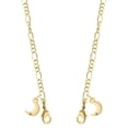 thumbnail image 1 of Goldtone Small Crescent Moon Goldtone Face Mask Necklace, 1 of 2