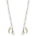 thumbnail image 1 of Goldtone Small Crystal Sabre Tooth Silvertone Face Mask Necklace, 1 of 2