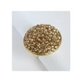 thumbnail image 1 of Goldtone Topaz Crystal Pave Oversized Stretch Ring, 1 of 1