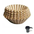 thumbnail image 1 of Goldtone Unbleached Paper Coffee Basket Filters 100 Pack + Scoop, 1 of 3