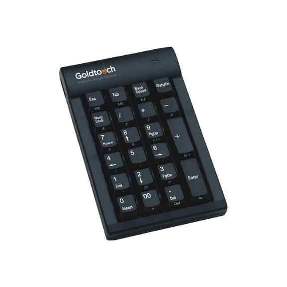 Goldtouch Numeric Keypad USB Black Macintosh by Ergoguys - Cable Connectivity - USB Interface - 22 Key - Computer - Black