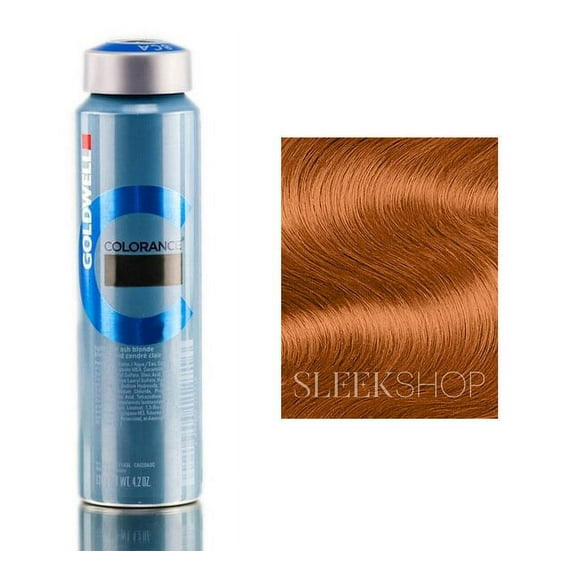 Goldwell Colorance Demi-Permanent Dye Hair Color (4.2 oz. canister), 9KG, Extra Light Copper Gold, Pack of 2 w/ Sleek Teasing Comb