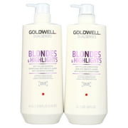 Goldwell Dualsenses Blonde Highlights Anti-Yellow Shampoo&Conditioner Liter Set