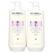 Goldwell Dualsenses Blonde Highlights Anti-Yellow Shampoo & Conditioner Liter Set