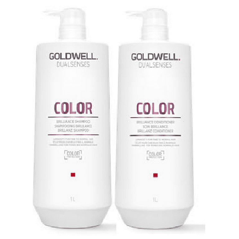 Bør Fejlfri råb op Goldwell Dualsenses Color Brilliance Shampoo and Conditioner Duo FadeS top  Vibrant Protection 33.8oz - Walmart.com