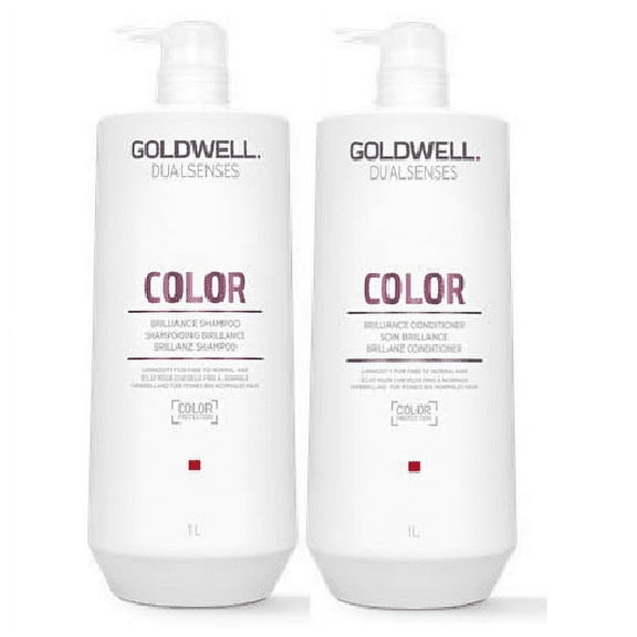 Goldwell Dualsenses Color Brilliance Shampoo and Conditioner Duo FadeS top Vibrant Protection 33.8oz