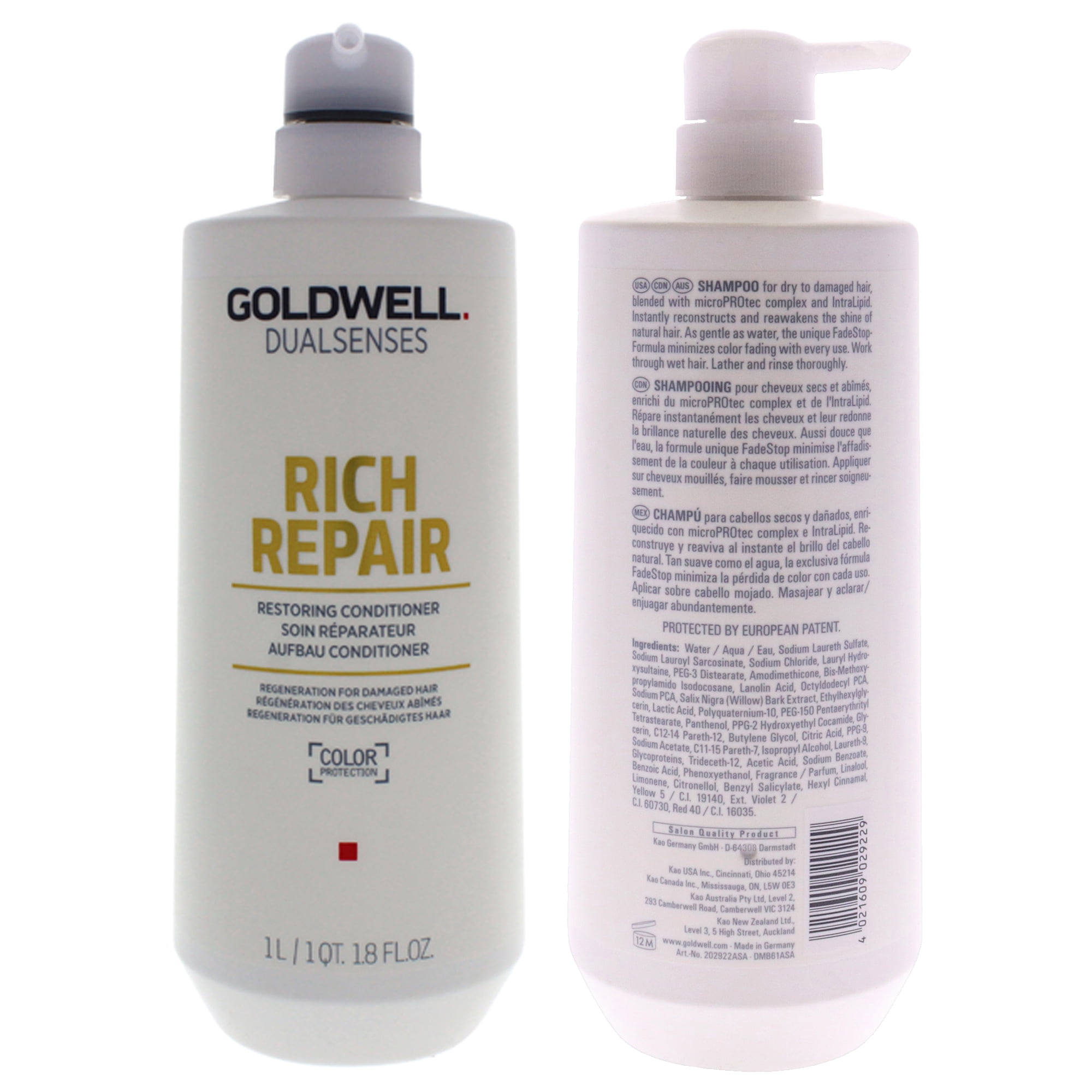 Goldwell Dualsenses Rich Repair Shampoo & Conditioner Kit - 34oz Each ...