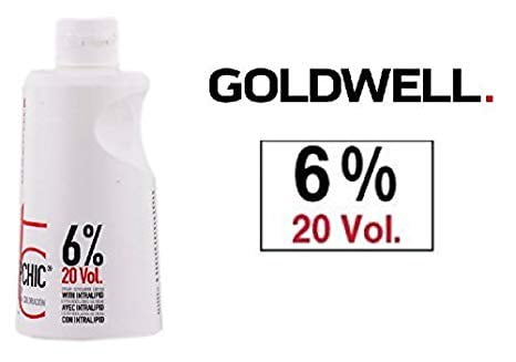 Goldwell Topchic Hair Color Coloration Cream Developer Lotion (includes Sleek Tint Brush) 32 oz (6% / 20 Volume)