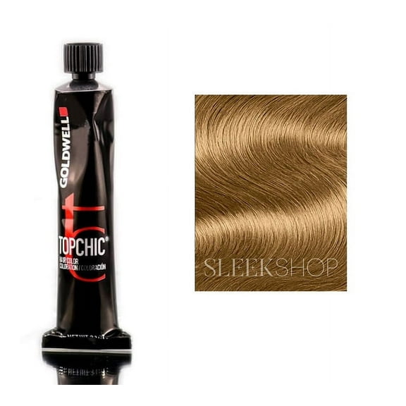 Goldwell Topchic Professional Hair Color (2.1 oz. tube), 8B, Sea Sand, Pack of 1 w/ Sleek Teasing Comb