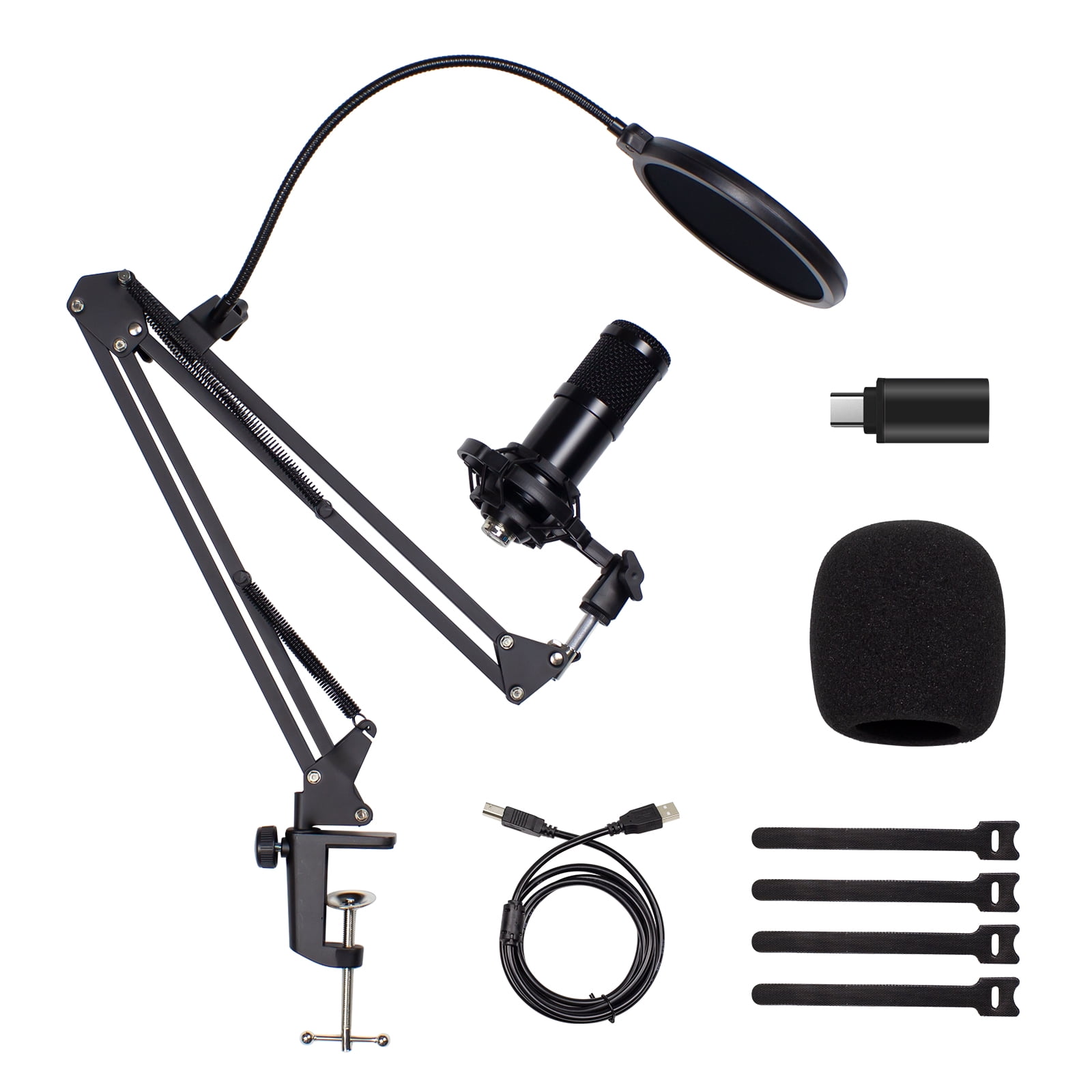 Goldwing Upgraded USB Streaming Podcast PC Microphone, Professional