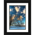 thumbnail image 1 of Goldwitz, Robert 11x14 Black Ornate Wood Framed with Double Matting Museum Art Print Titled - Winter Home Vertical, 1 of 4