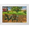 thumbnail image 1 of Goldwitz, Robert 18x13 White Modern Wood Framed Museum Art Print Titled - Barnyard Chairs, 1 of 4