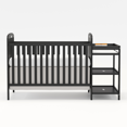 thumbnail image 1 of Goldzone 3-in-1 Convertible Baby Crib with Changing Table,Black, 1 of 11