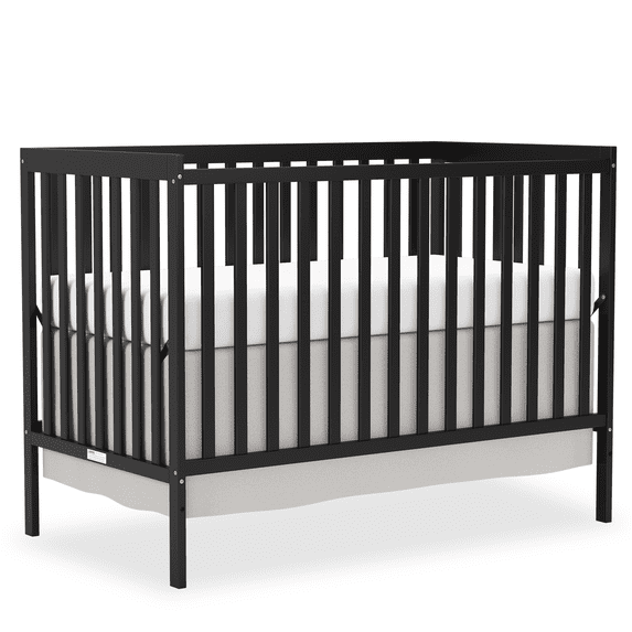 Goldzone 5-in-1 Convertible Crib, Non-Toxic Finishes, Black