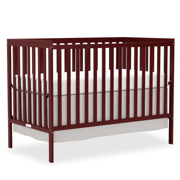 Goldzone 5-in-1 Convertible Crib, Non-Toxic Finishes, Cherry