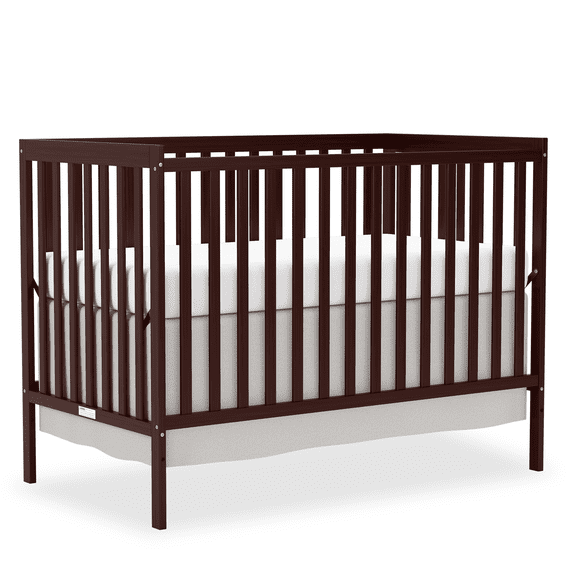 Goldzone 5-in-1 Convertible Crib, Non-Toxic Finishes, Espresso