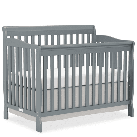 Goldzone Baby Crib 5 in 1 Convertible, Non-Toxic Finishes, Storm Gray