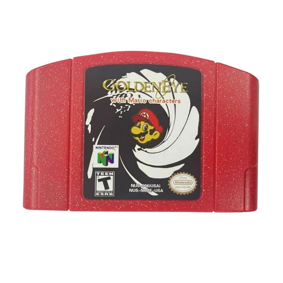 GolenEye with mario charcters NTSC Version - N64game cartridge