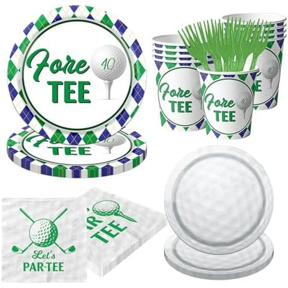 Golf 40th Birthday Party Decorations, 100Pcs – Let's Par-Tee Theme, 202 – Home Decor, Kitchen, & Other