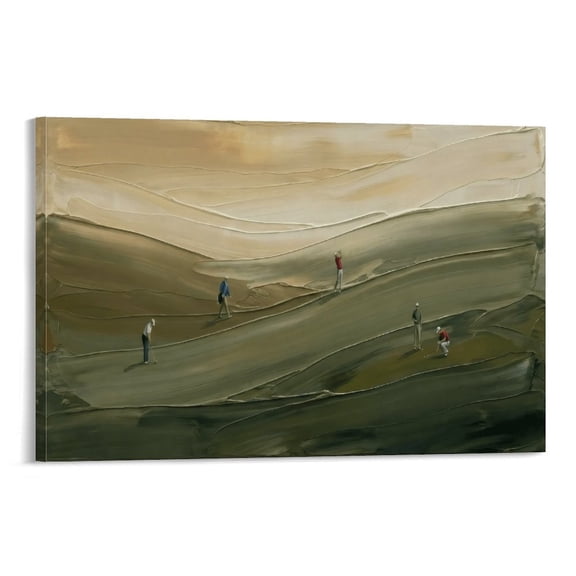 Golf Abstract Textured Painting Poster Wall Art Canvas Aesthetic Music And Movies Decorative Painting for Living Room Bed Room