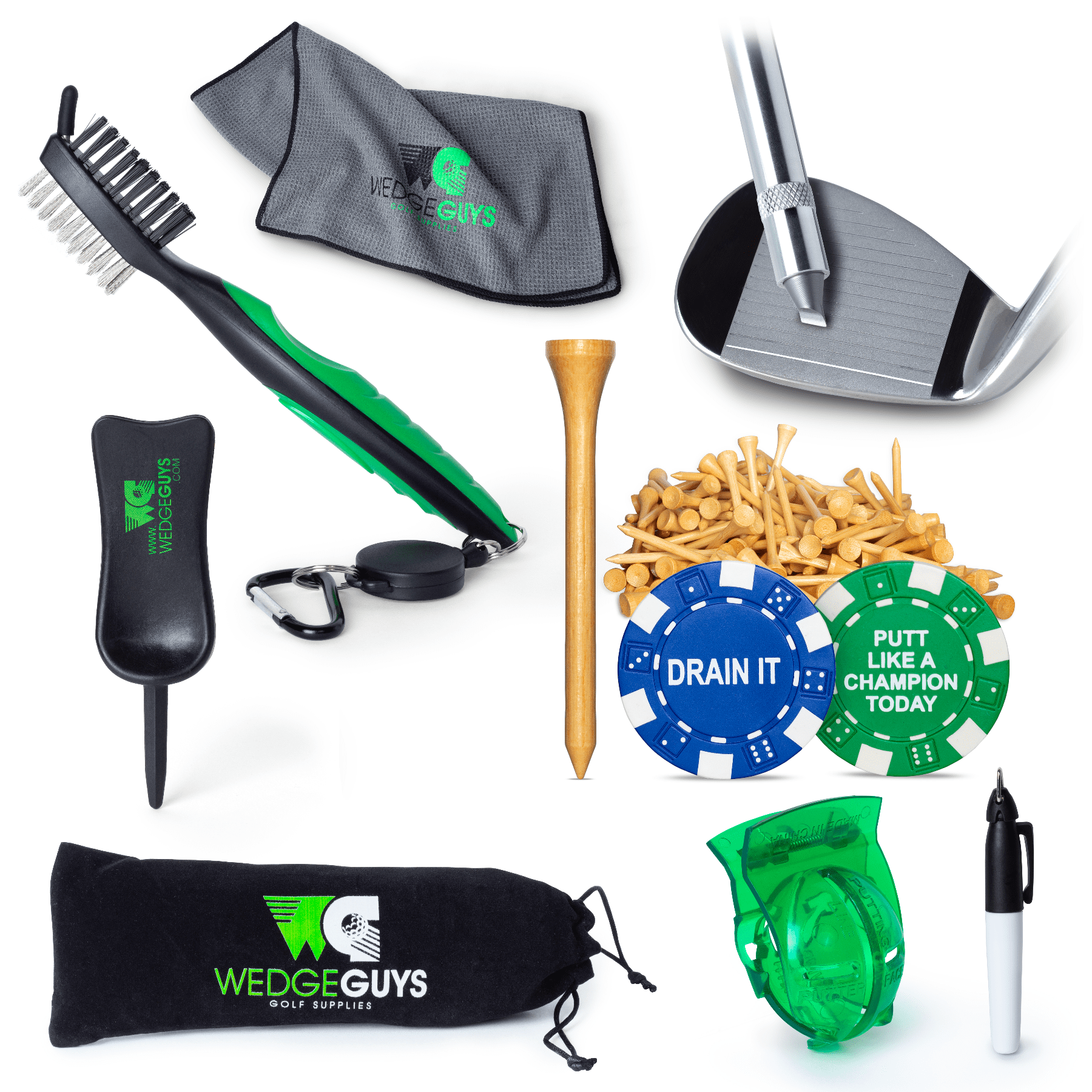 Golf Accessories Kit (Premier Kit - Towel, 250 Bamboo Tees Golf Accessories Kit (Premier Kit - Towel, 250 Bamboo Tees